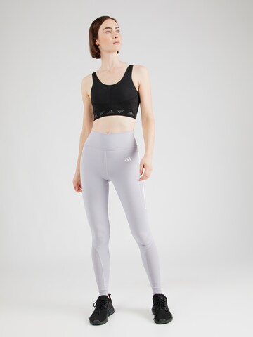 ADIDAS PERFORMANCE Skinny Sporthose in Grau