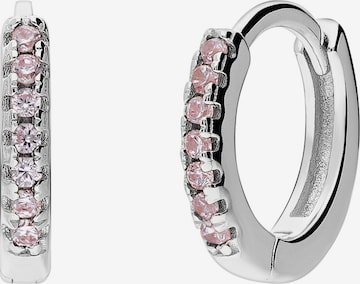 Lucardi Ohrringe 'Modernes Basic' in Silber: Vorderseite