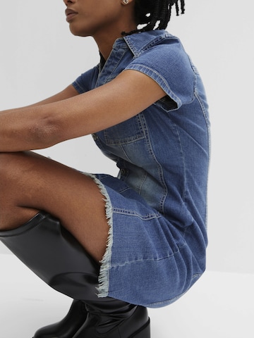 bonprix Blousejurk in Blauw
