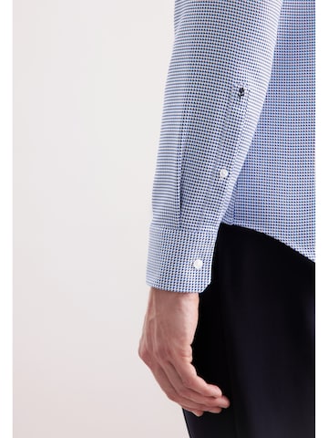 SEIDENSTICKER Slim fit Zakelijk overhemd in Blauw