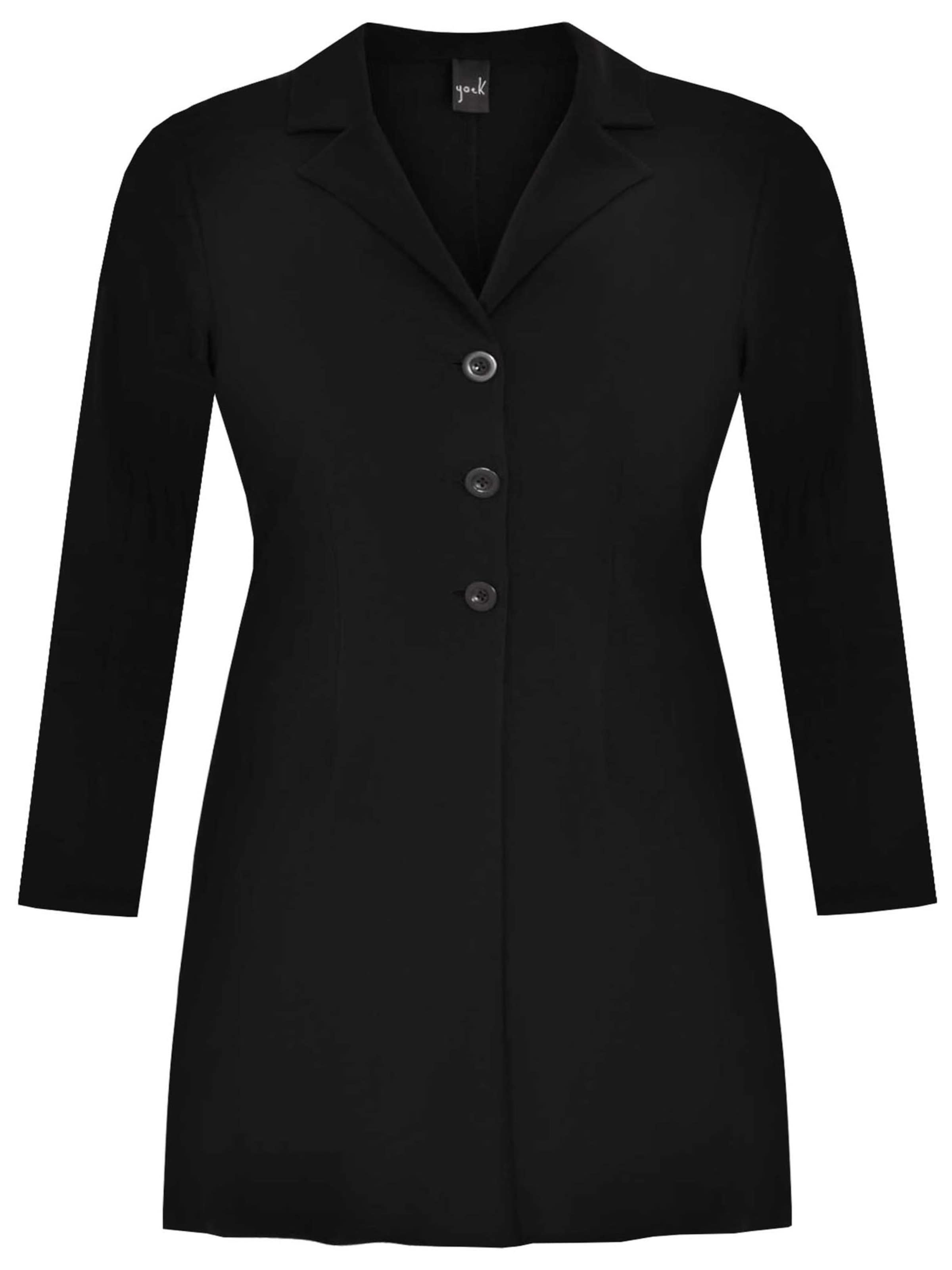 YOEK Blazers 'DOLCE' in Zwart: voorkant