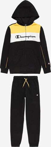 Champion Authentic Athletic Apparel Tracksuit in Black: front