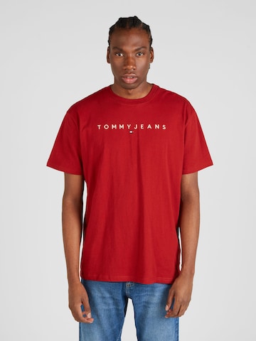 Tommy Jeans - Camisa em vermelho: frente