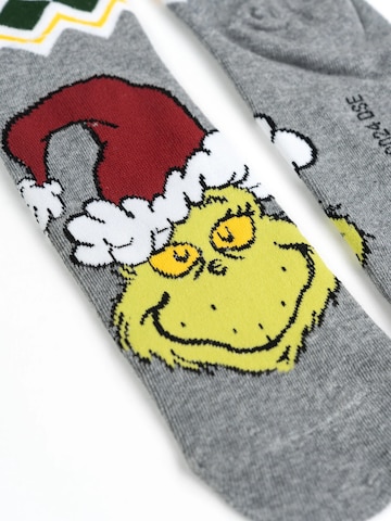 The Grinch Socks 'XMAS' in Grey