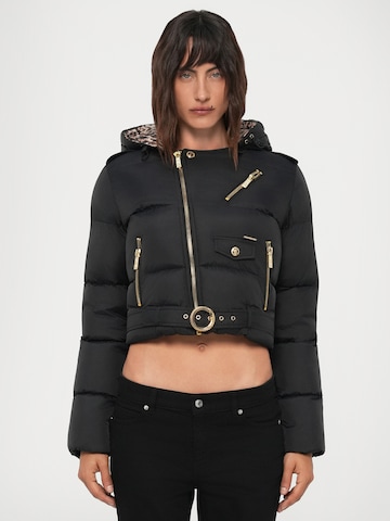 Just Cavalli Vinterjakke i sort: forside