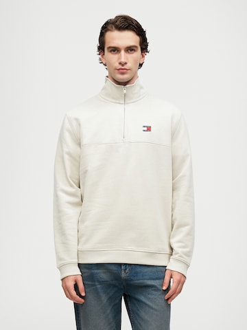 Tommy Jeans Μπλούζα φούτερ σε μπεζ: μπροστά