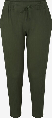 Tom Tailor Women + Normální Kalhoty – zelená: přední strana