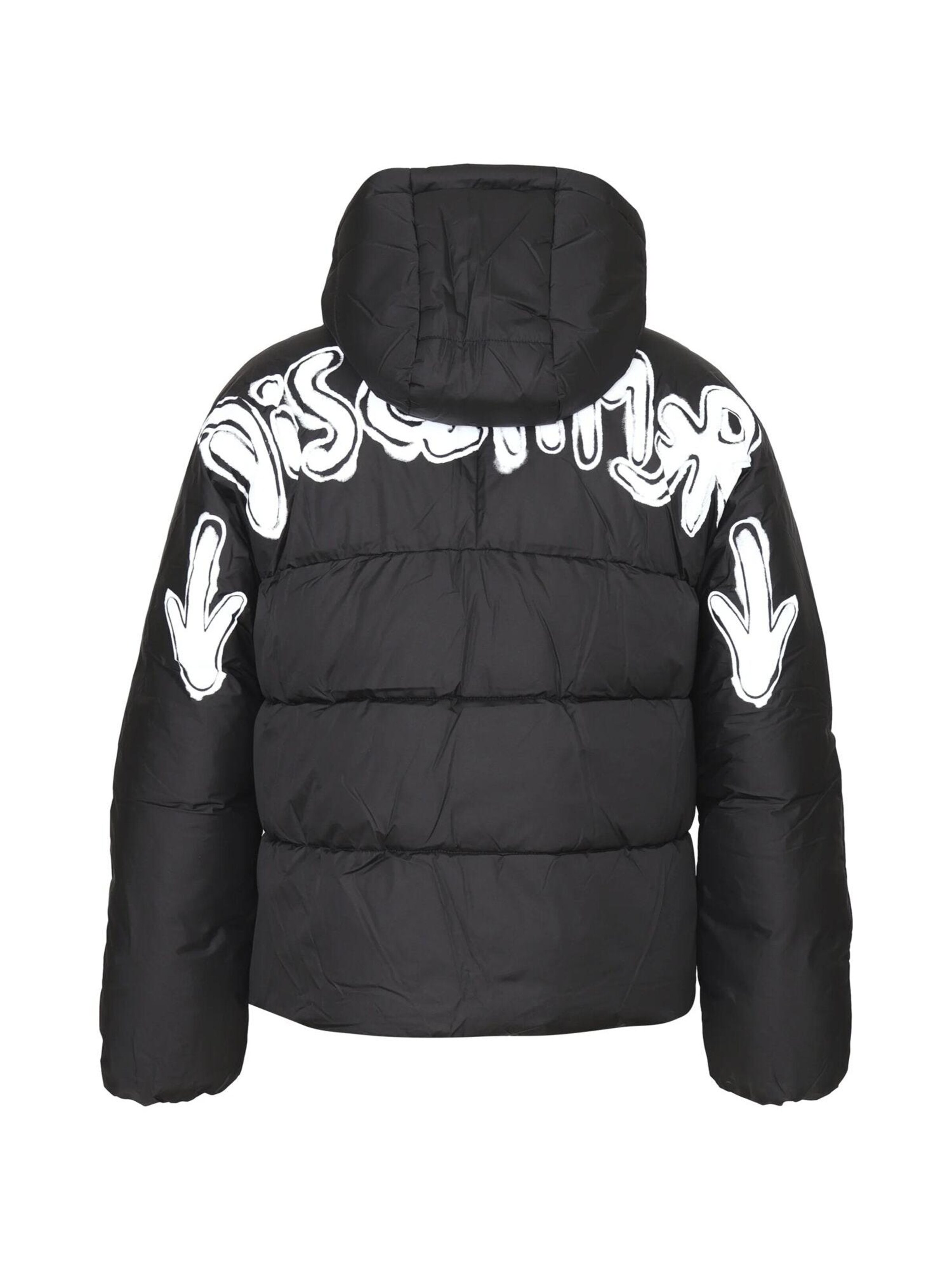DISCLAIMER Winter Jacket 'GRAFFITI' in Black