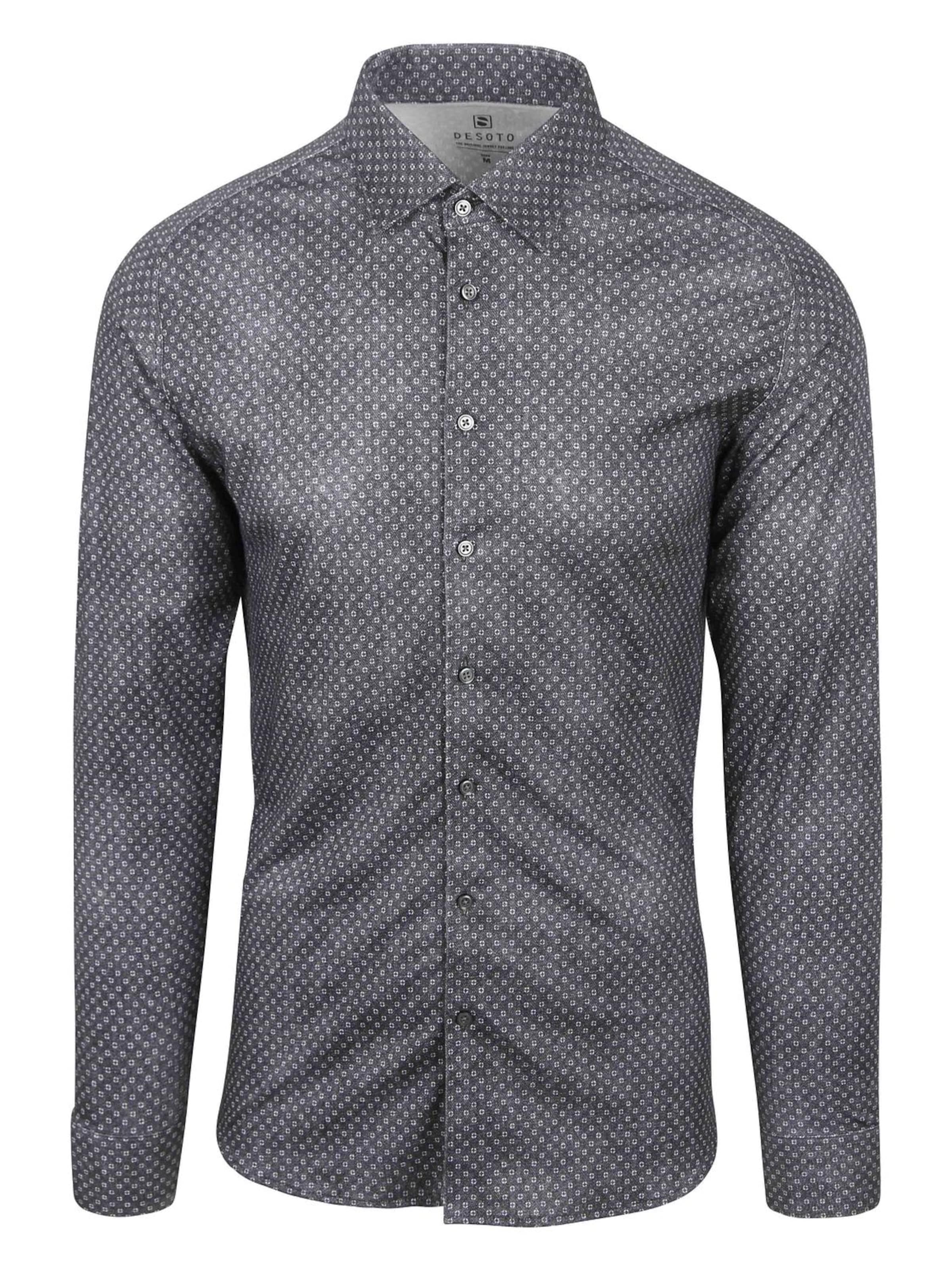 Coupe slim Chemise DESOTO en bleu : devant