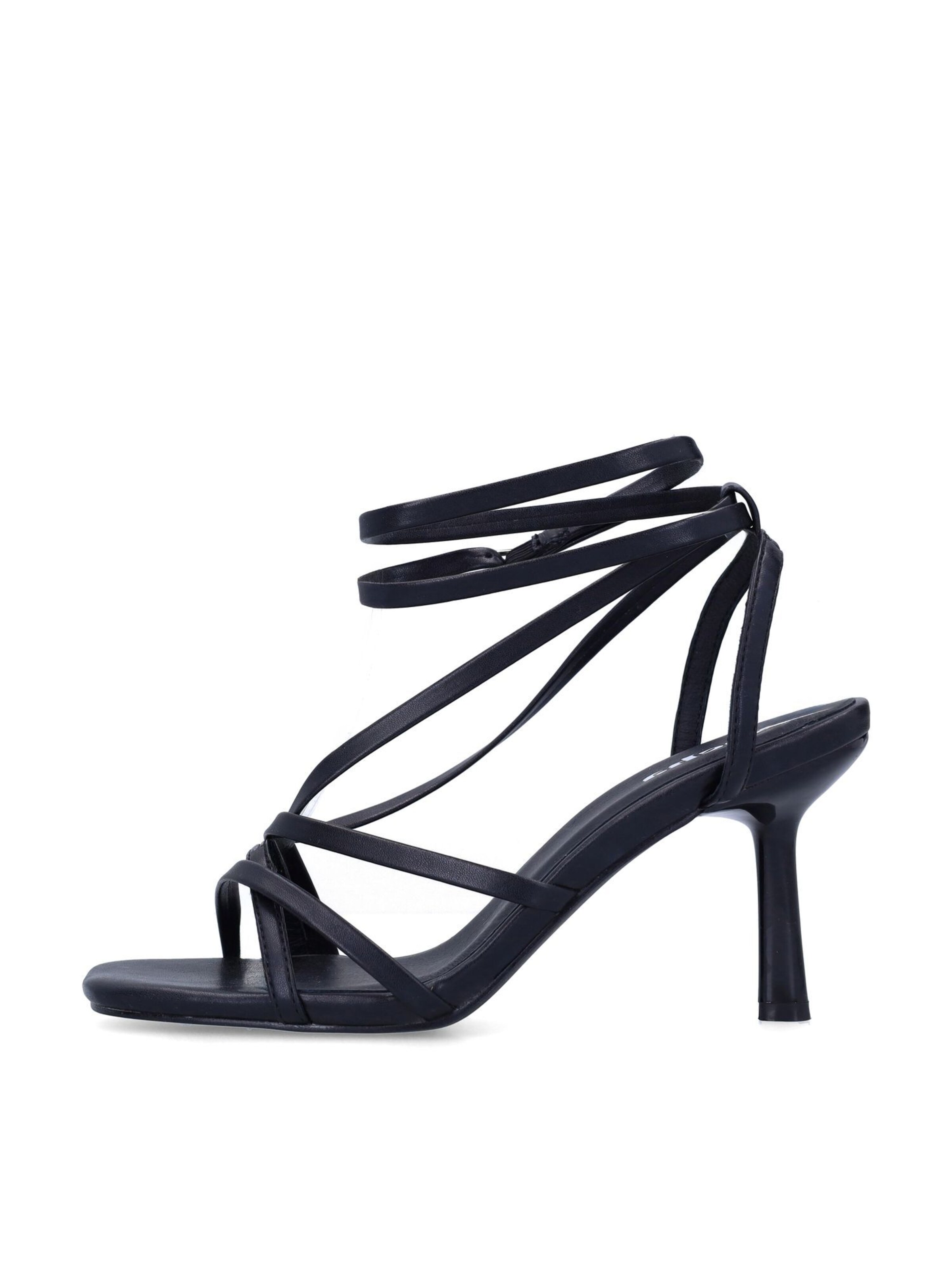 SACHA Sandalen met riem in Zwart