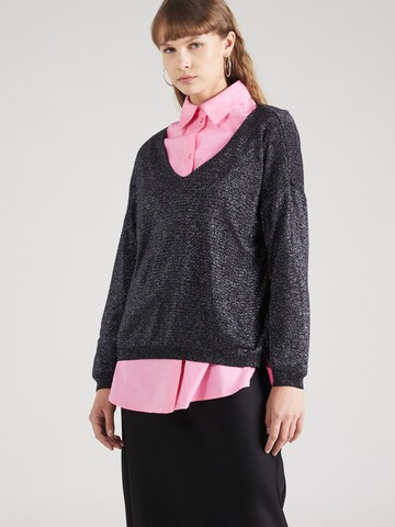 Pull-over 'Va44nessa' ZABAIONE en noir : devant