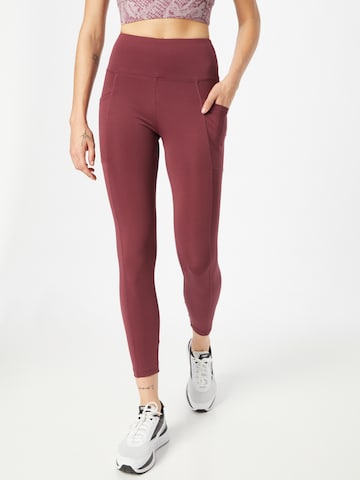 Bally Skinny Workout Pants in Red: front