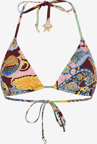 GUESS Triangle Bikini Top in Mixed colors: front