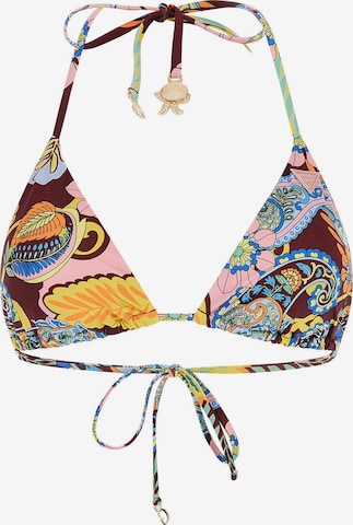 GUESS Triangle Bikini Top in Mixed colors: front