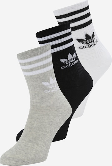 ADIDAS ORIGINALS Socken in grau / schwarz / weiß, Produktansicht