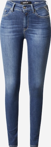 REPLAY Skinny Jeans 'LUZIEN' in Blauw: voorkant
