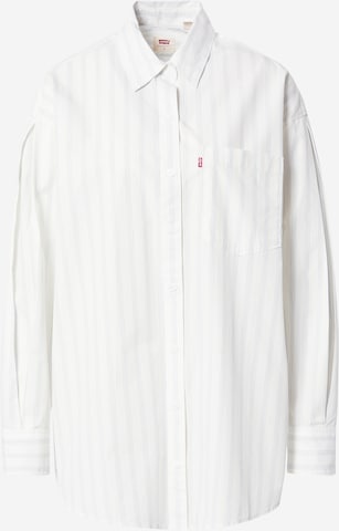 LEVI'S ® Блуза 'Silvie Big Menswr Shirt' в бяло: отпред