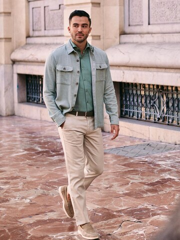 Suitable Slim fit Button Up Shirt in Green