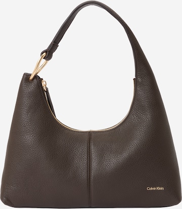 Regular Sac bandoulière Calvin Klein en marron : devant