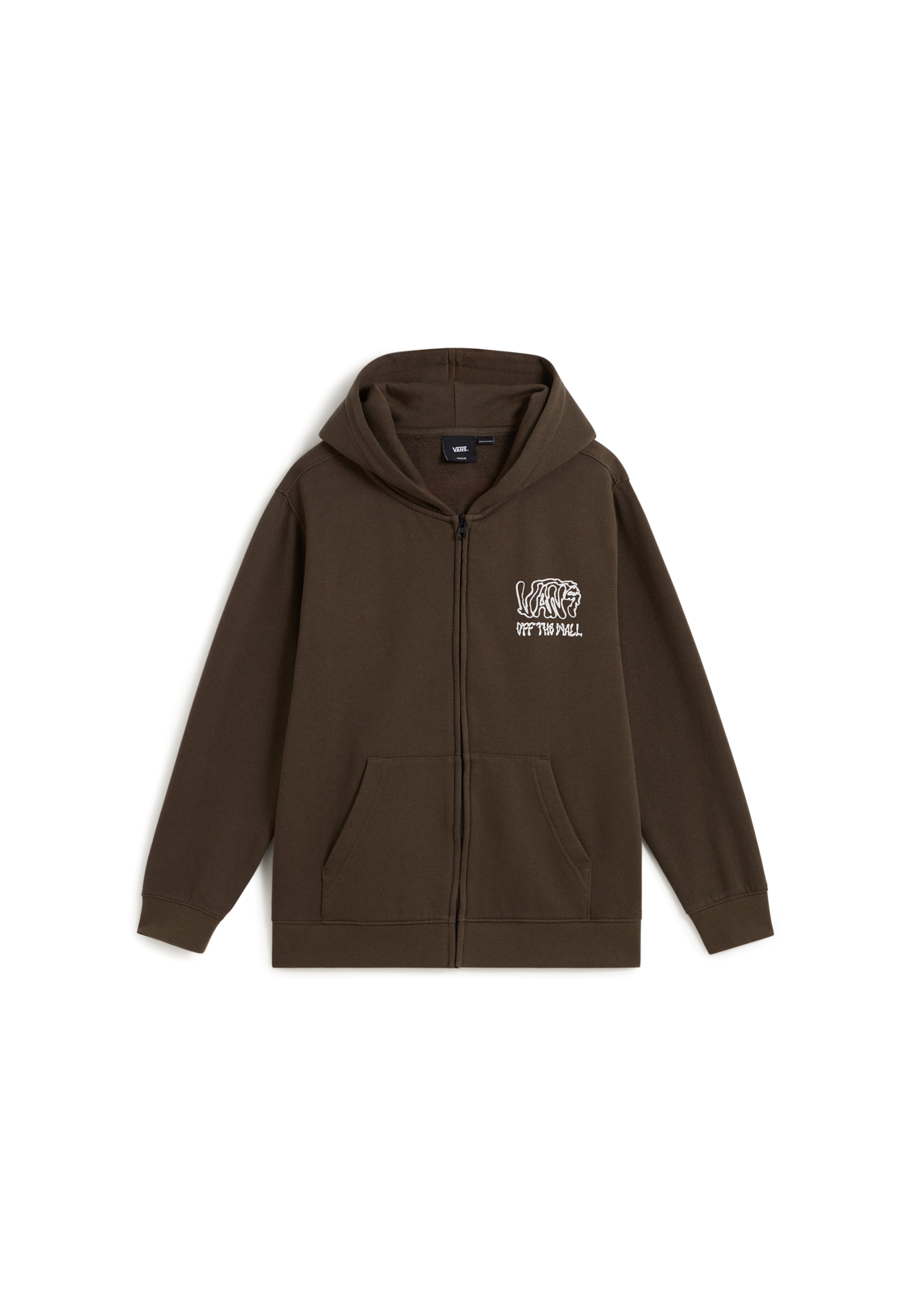 VANS Суичъри с качулка в кафяво: отпред