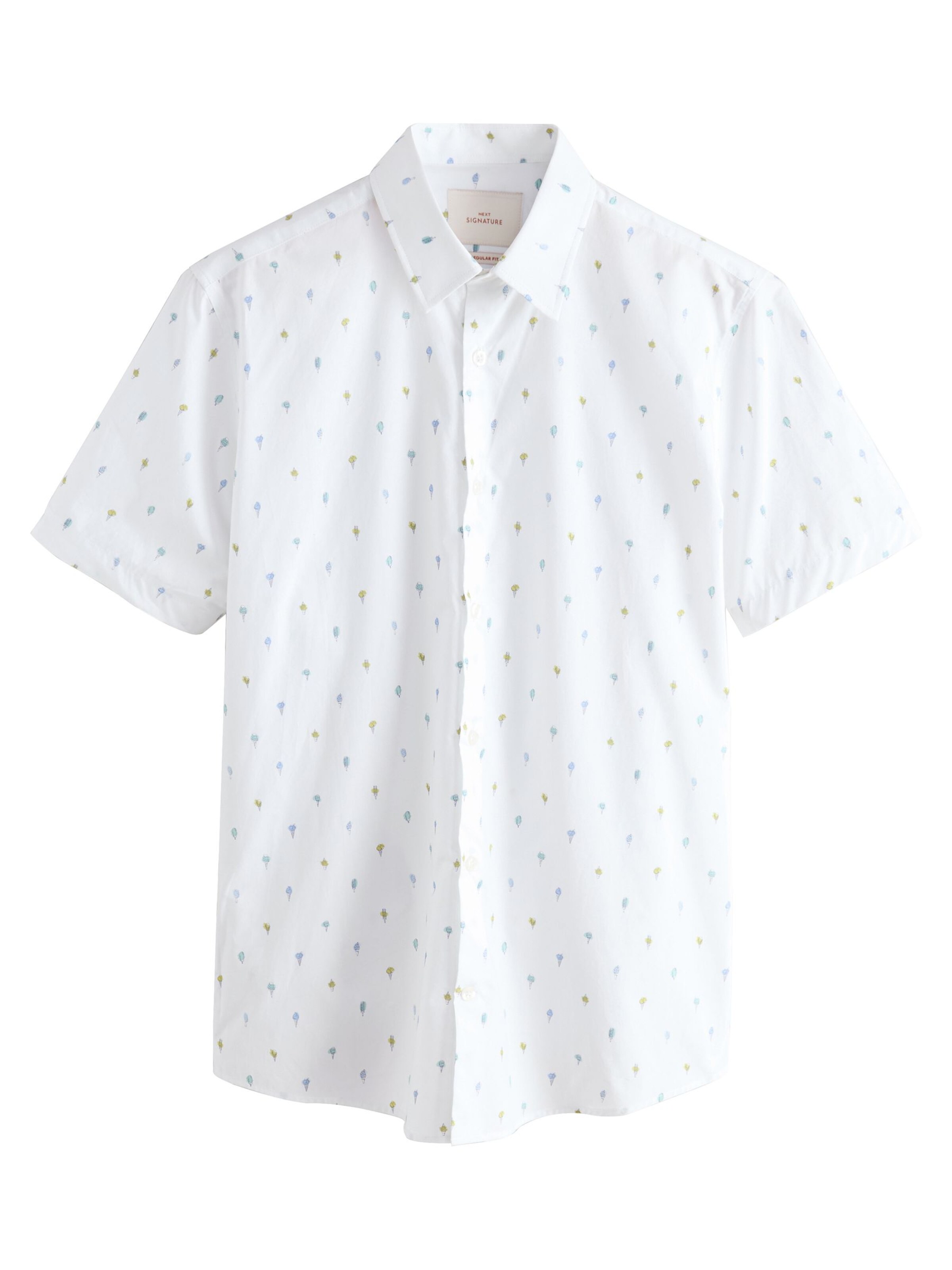 Next Button Up Shirt 'Liberty' in Navy / Light blue / Apple / White, Item view
