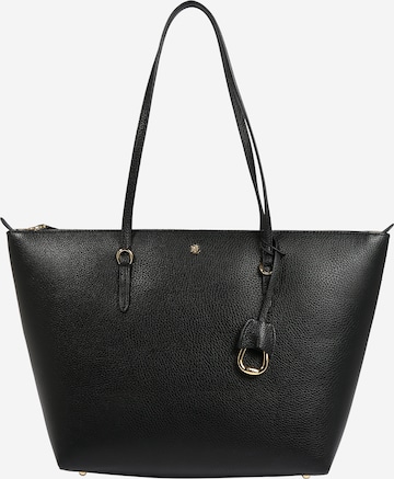 Lauren Ralph Lauren Nákupní taška 'GRAIN KEATON' – černá: přední strana