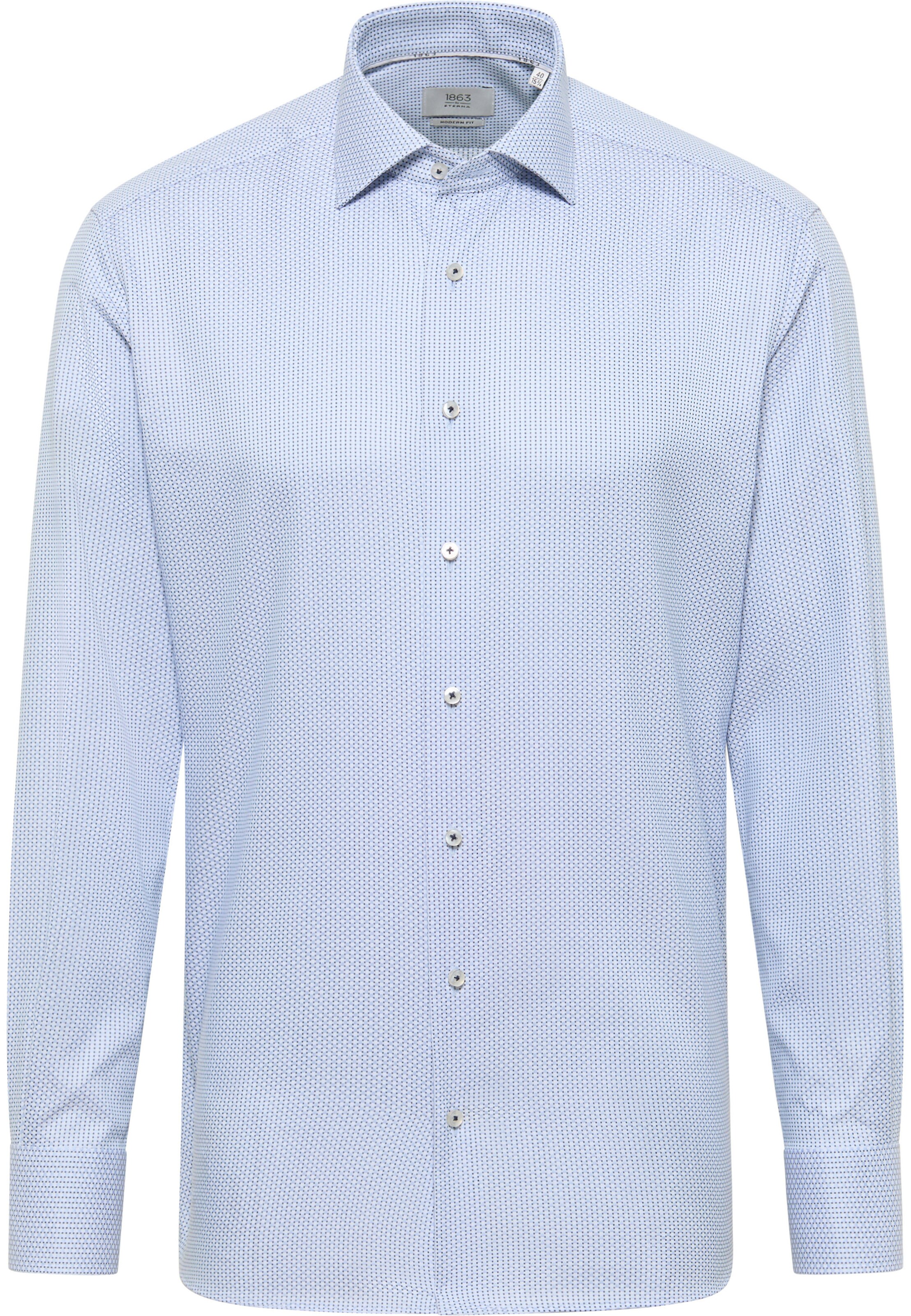ETERNA Regular Fit Businesshemd in Blau: Vorderseite