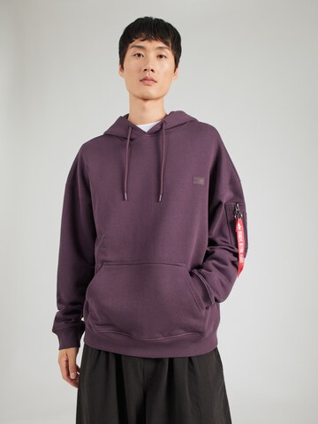ALPHA INDUSTRIES Sweatshirt 'Essentials' in Lila: Vorderseite