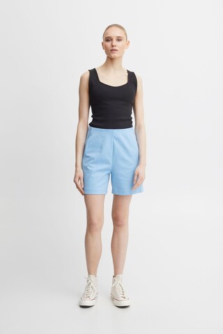 ICHI Loosefit Shorts in Blau