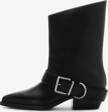 melns Kazar Kovbojzābaki: no priekšpuses