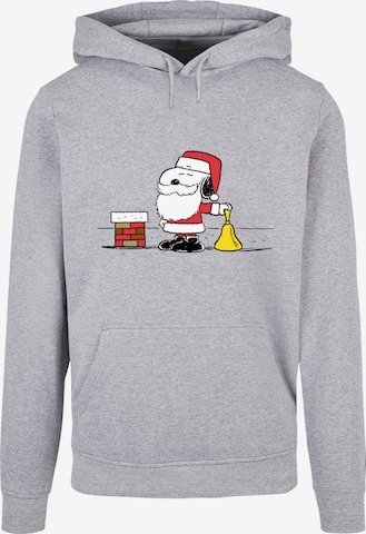 Merchcode Sweatshirt 'Peanuts Snoopy Santa' in Grey: front