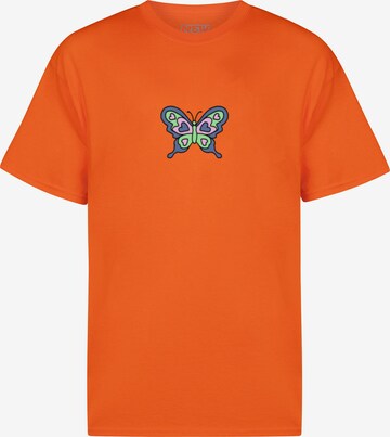 New Love Club Print-Shirt RETRO ORANGE TEE in Orange: predná strana