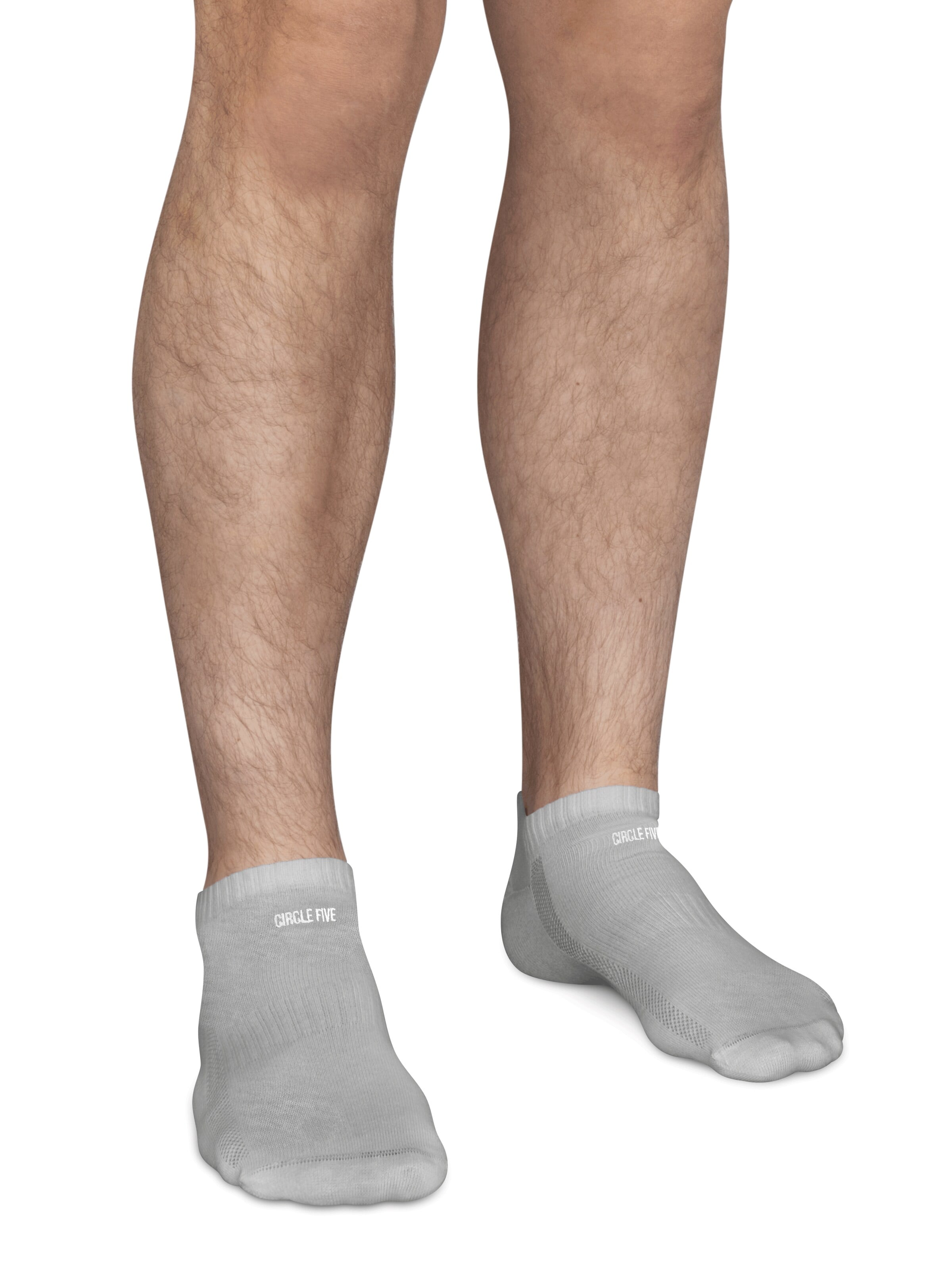 Circle Five Ankle socks '6 Paar Sneaker-Socken Silikongrip ohne verrutschen' in Grey: front