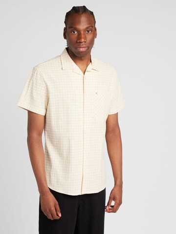 Clean Cut Copenhagen Regular fit Overhemd 'Bowling Miguel' in Beige: voorkant