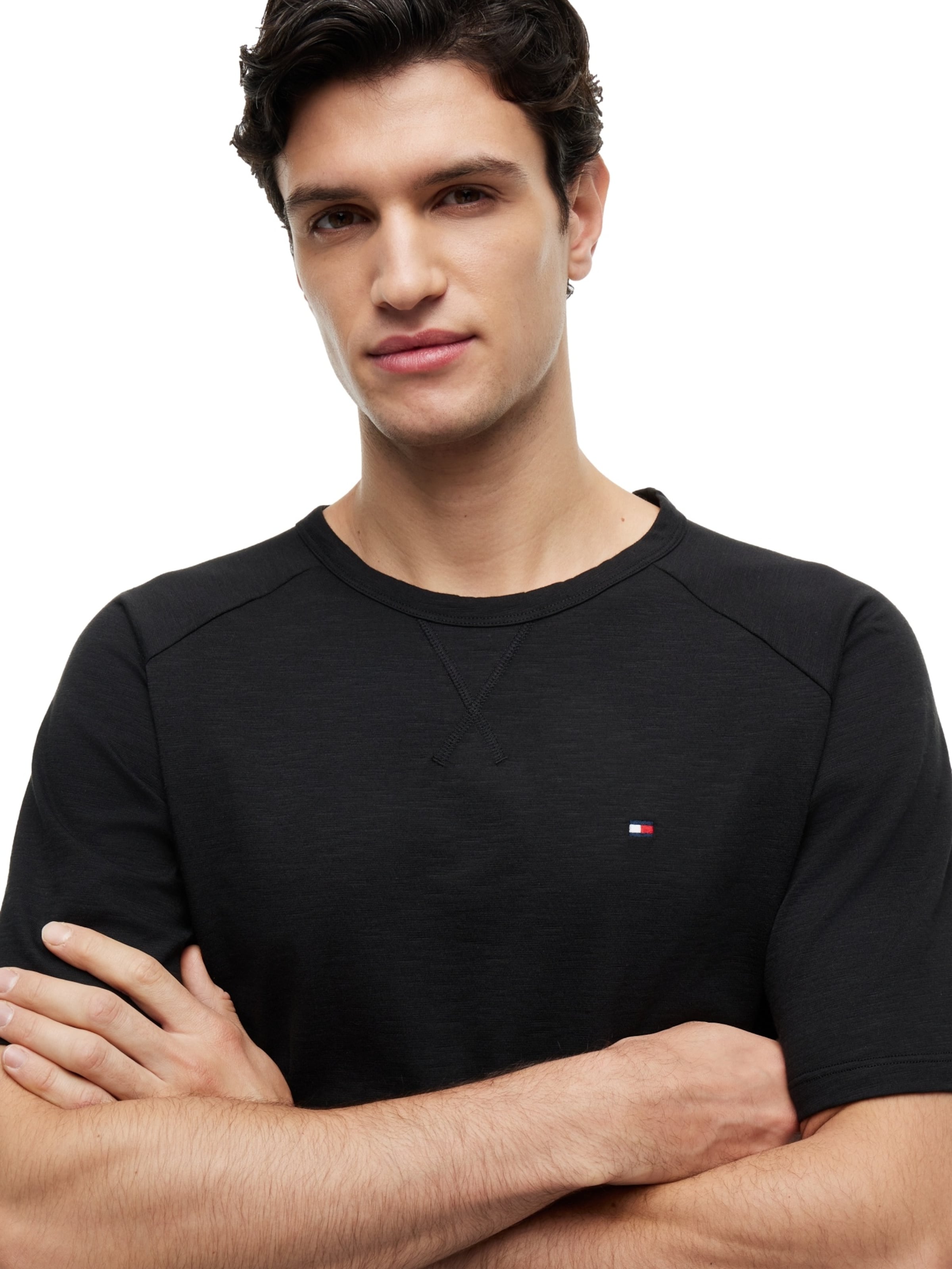 TOMMY HILFIGER Majica | črna barva