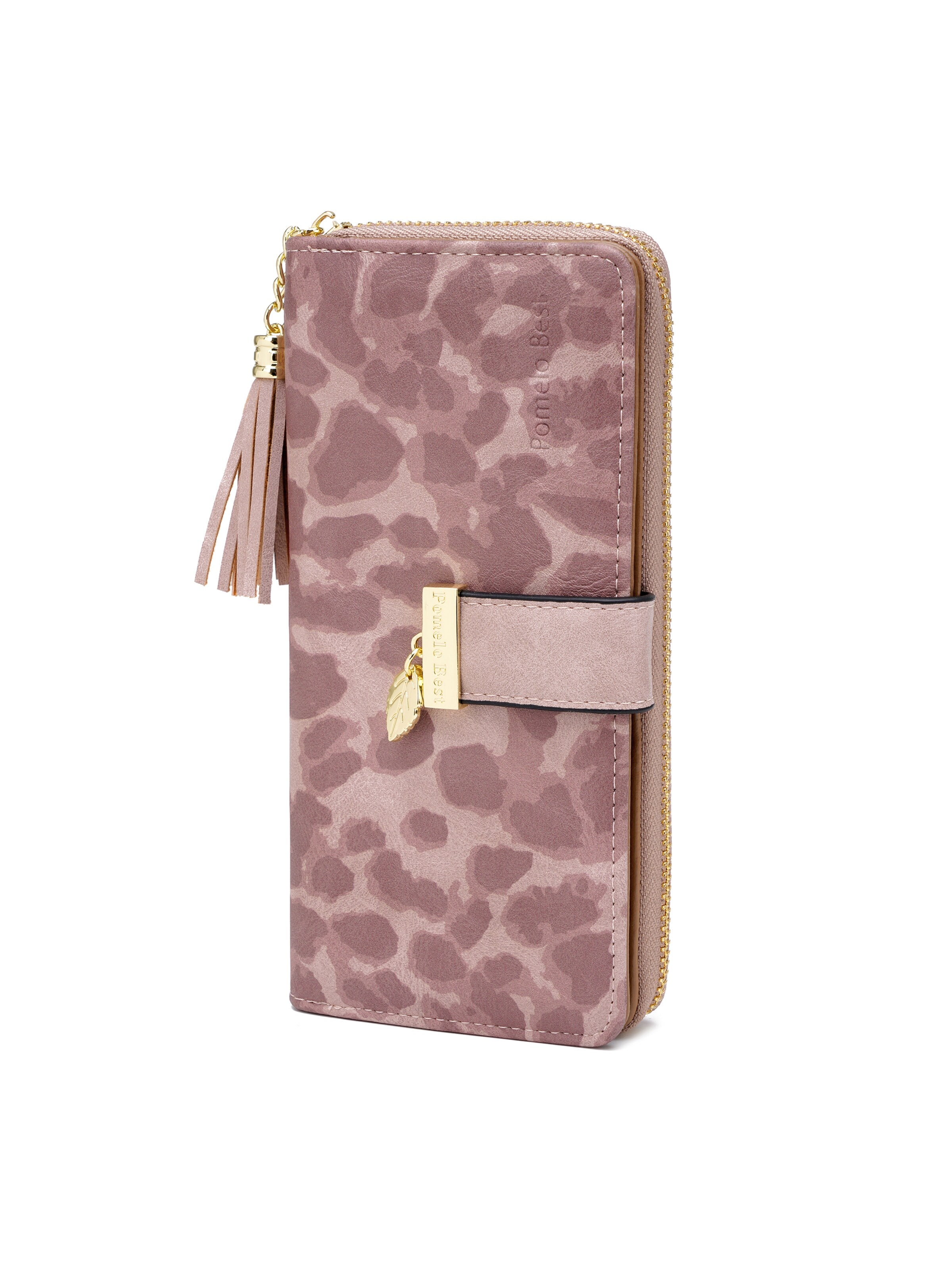 Pomelo Best Wallet 'Pomelo Best Portemonnaie Damen Klassisch Minimalistisch' in Pink: front