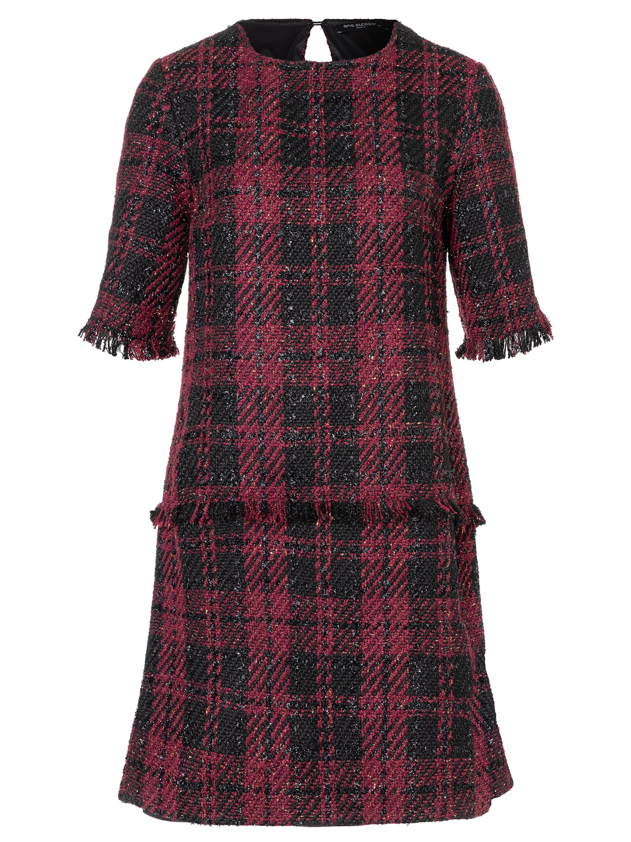 Ana Alcazar Jurk 'Abaty' in Rood: voorkant