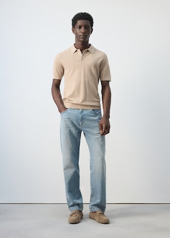 MANGO MAN Poloshirt 'Andrew' in Beige