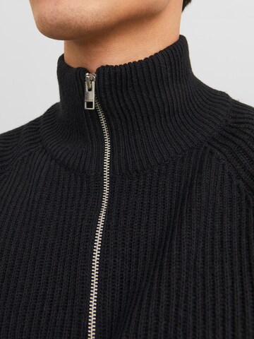 JACK & JONES Sweater 'Pannel' in Black