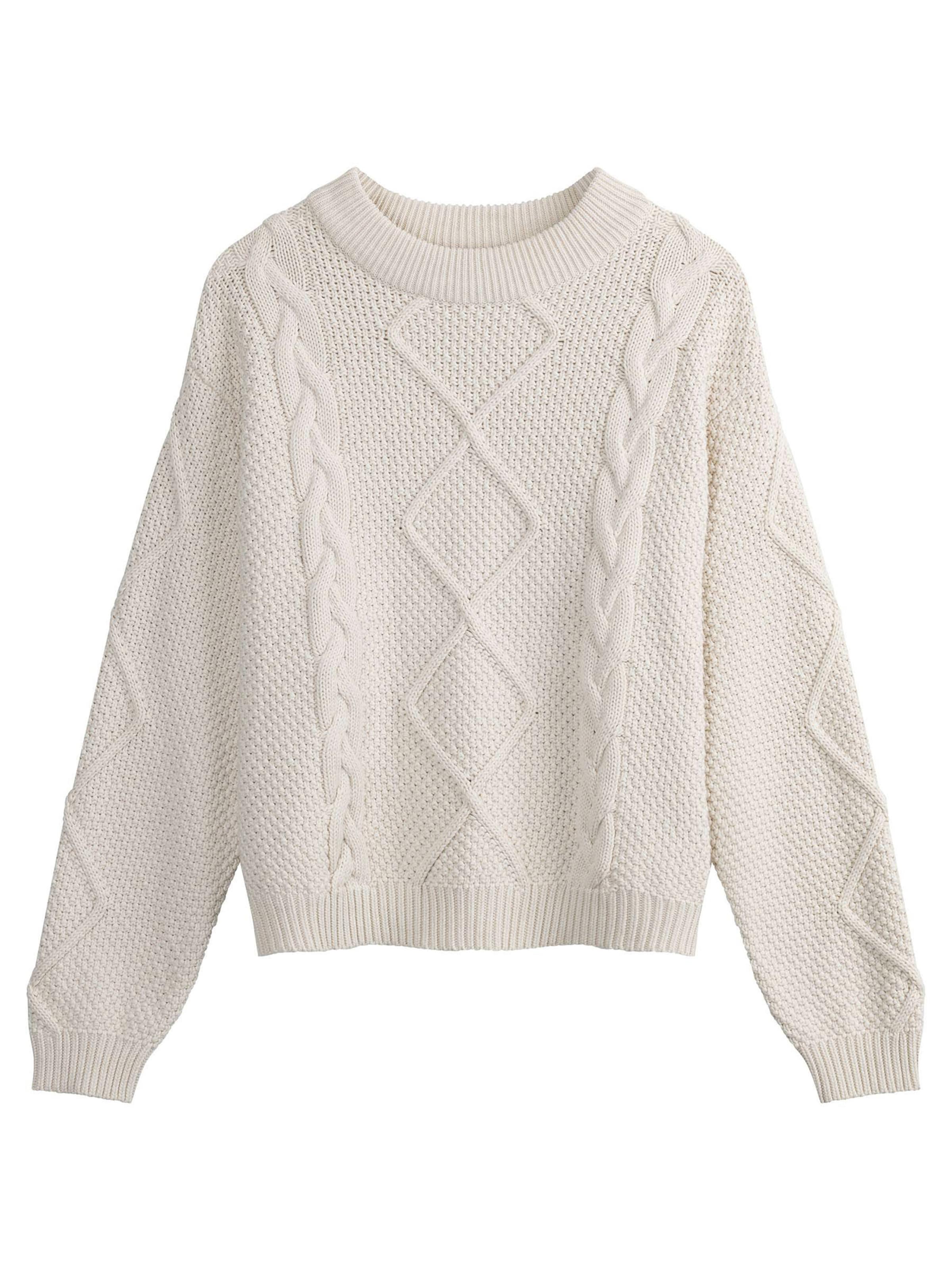 Pulover 'Samaira' de la MELA pe bej: față