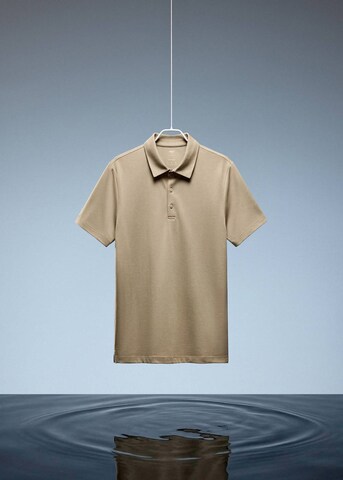 MANGO MAN Poloshirt 'Palamos' in Beige