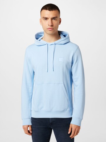 BOSS Sweatshirt 'Wetalk' in Blue: front