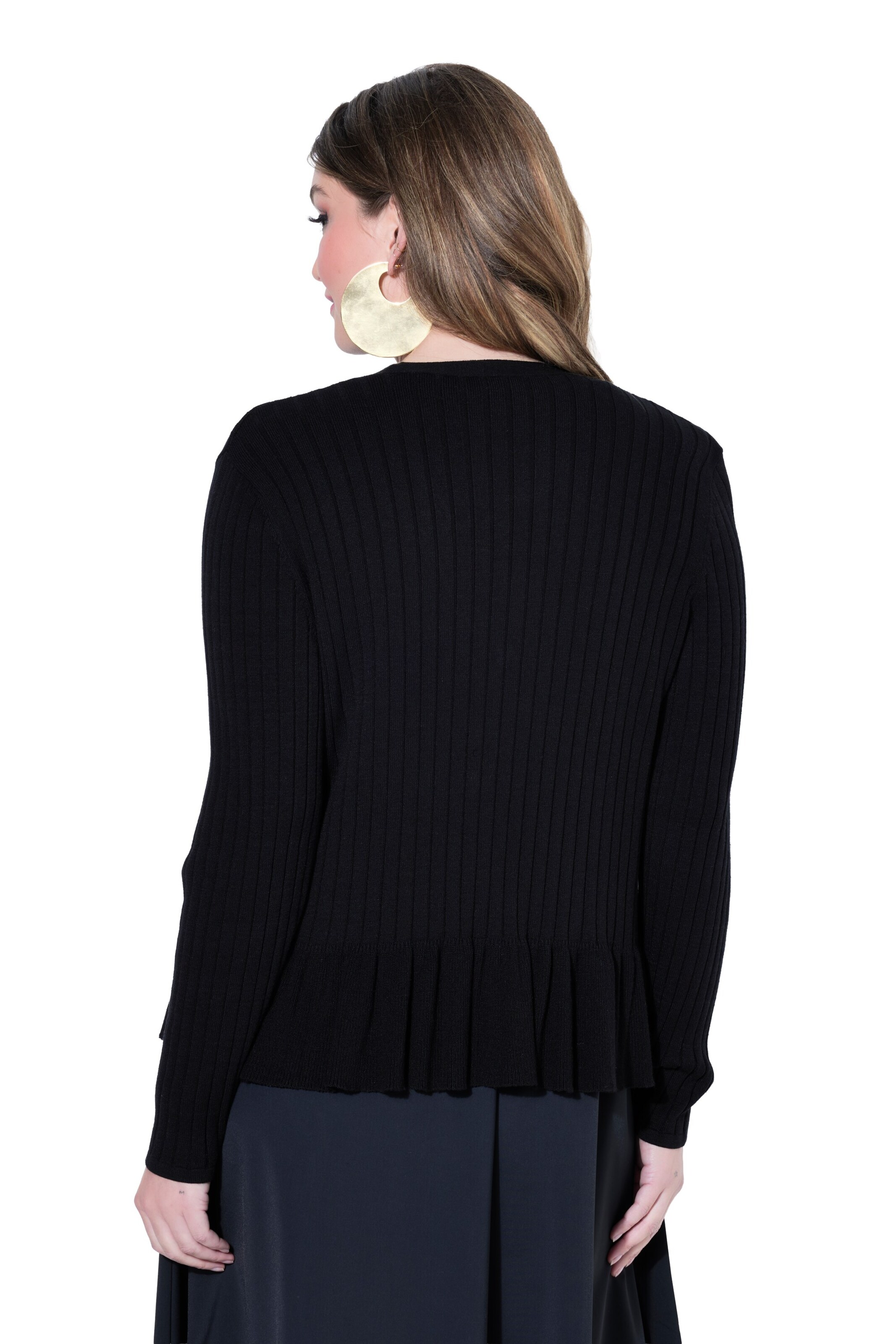 MIAMODA Knit cardigan in Black