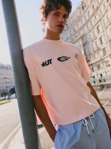 T-Shirt Bershka en rose