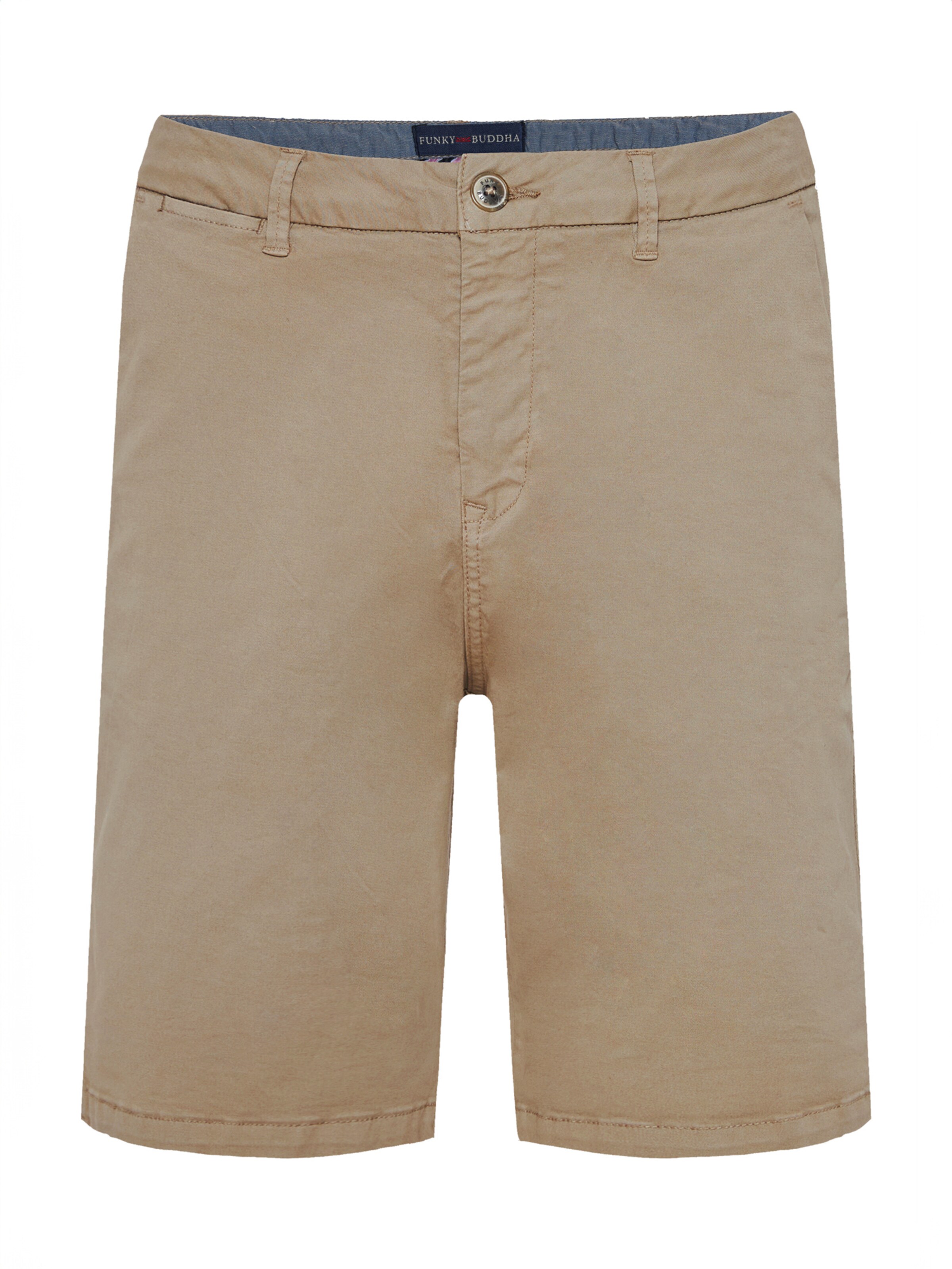 Funky Buddha Štandardný strih Chino nohavice - Sivá: predná strana