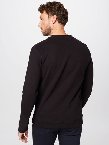 BOSS Sweatshirt 'Welogocrewx' in Black