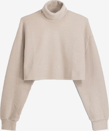 Pull-over Bershka en beige : devant