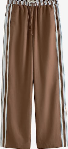 Wide Leg Pantalon Next en marron : devant