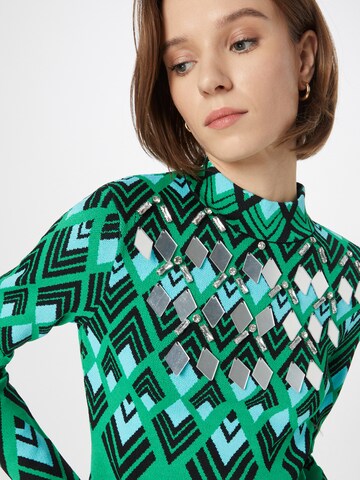 Karen Millen Úpletové šaty – zelená