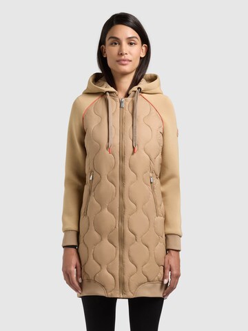Cappotto di mezza stagione 'Nora' di khujo in beige: frontale